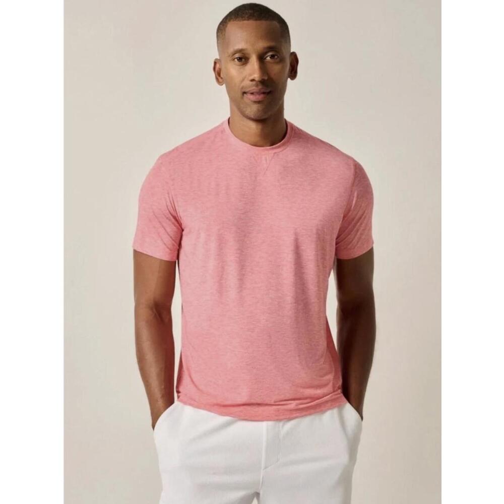 johnnie-O The Course Performance Tee T-Shirt Dahlia Pink Red NWT Large